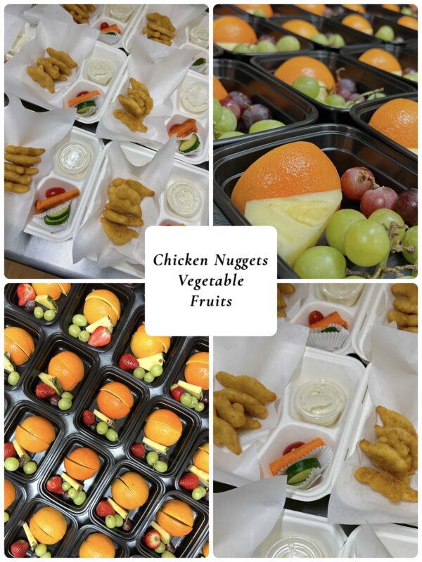 Chicken Nuggets Vegetable Fruits